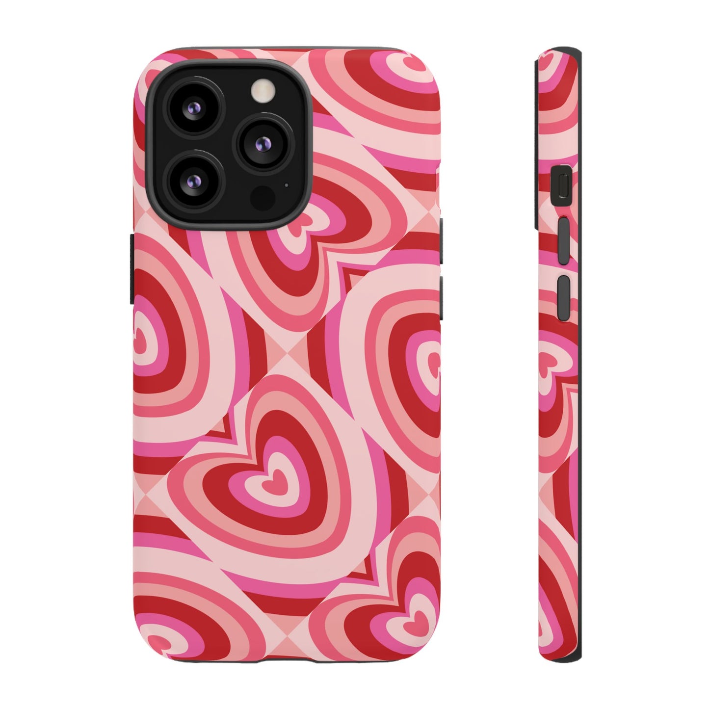 Hearts Squared | Pink Retro Heart Case