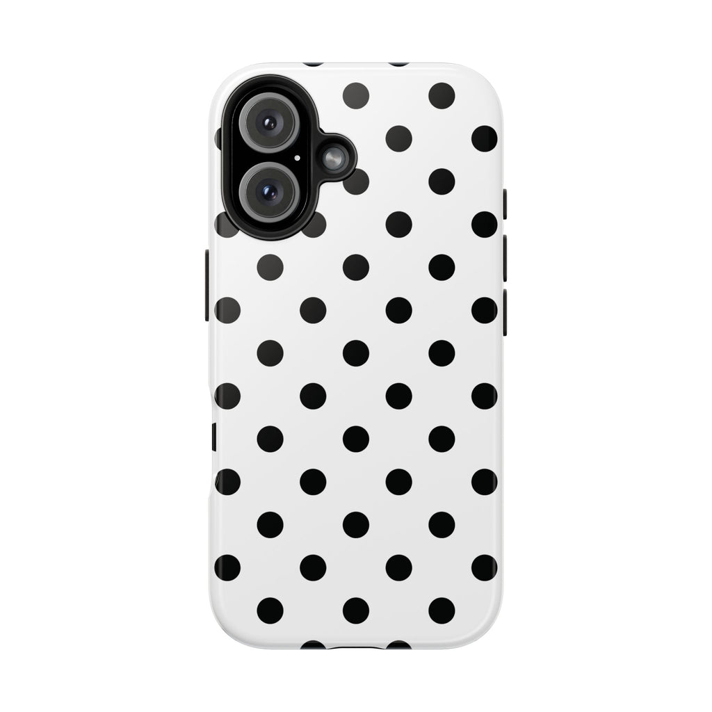 Polka Dots White iPhone Case