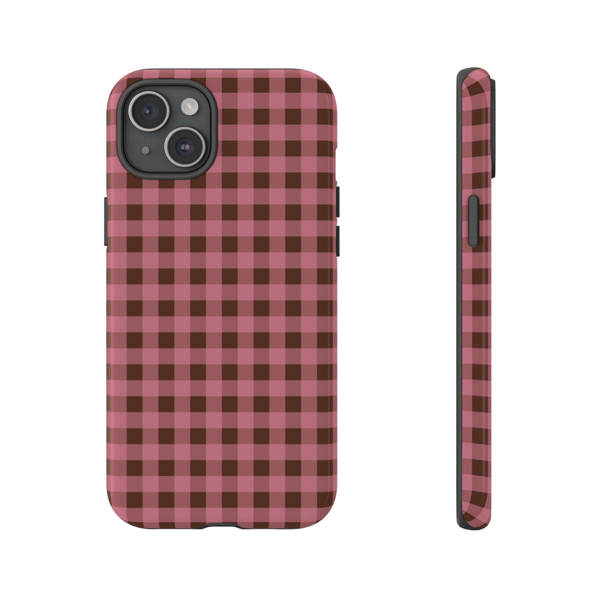 Rosy Gingham Phone Case