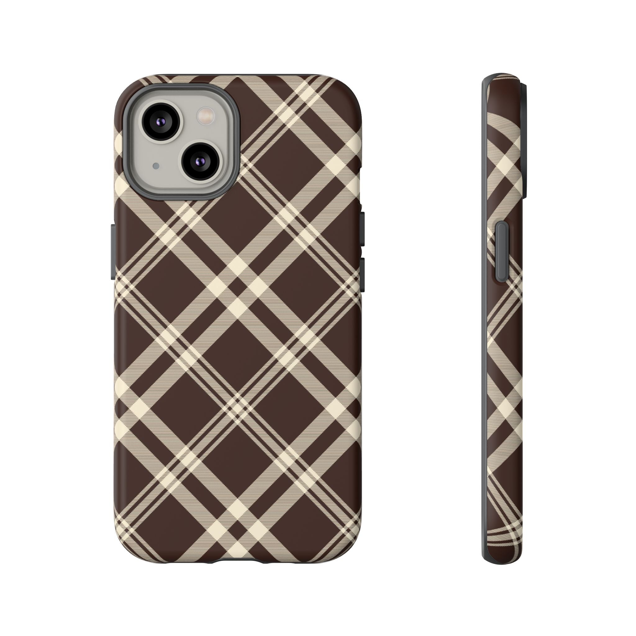 Mocha Plaid | iPhone Case