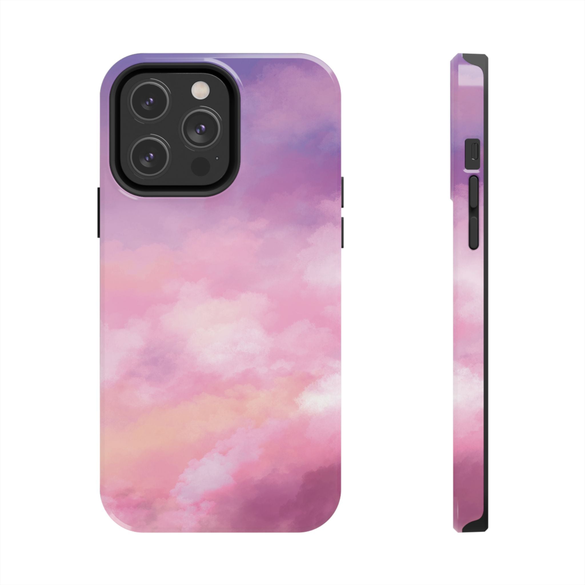 Stormy Purple Abstract iPhone Case