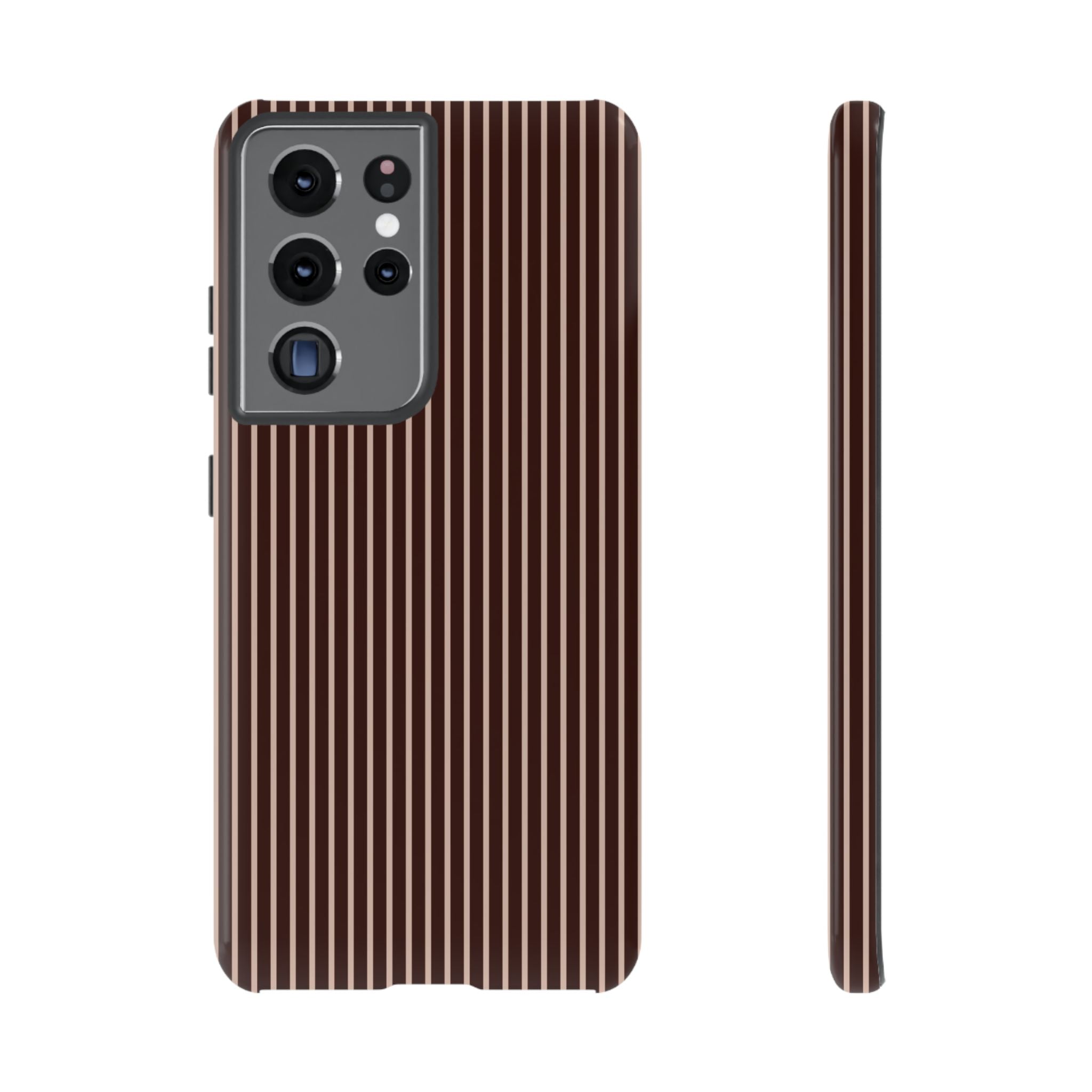 Cocoa Stripe Phone Case