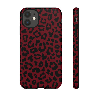 Gone Wild  | Red Leopard Print iPhone Case