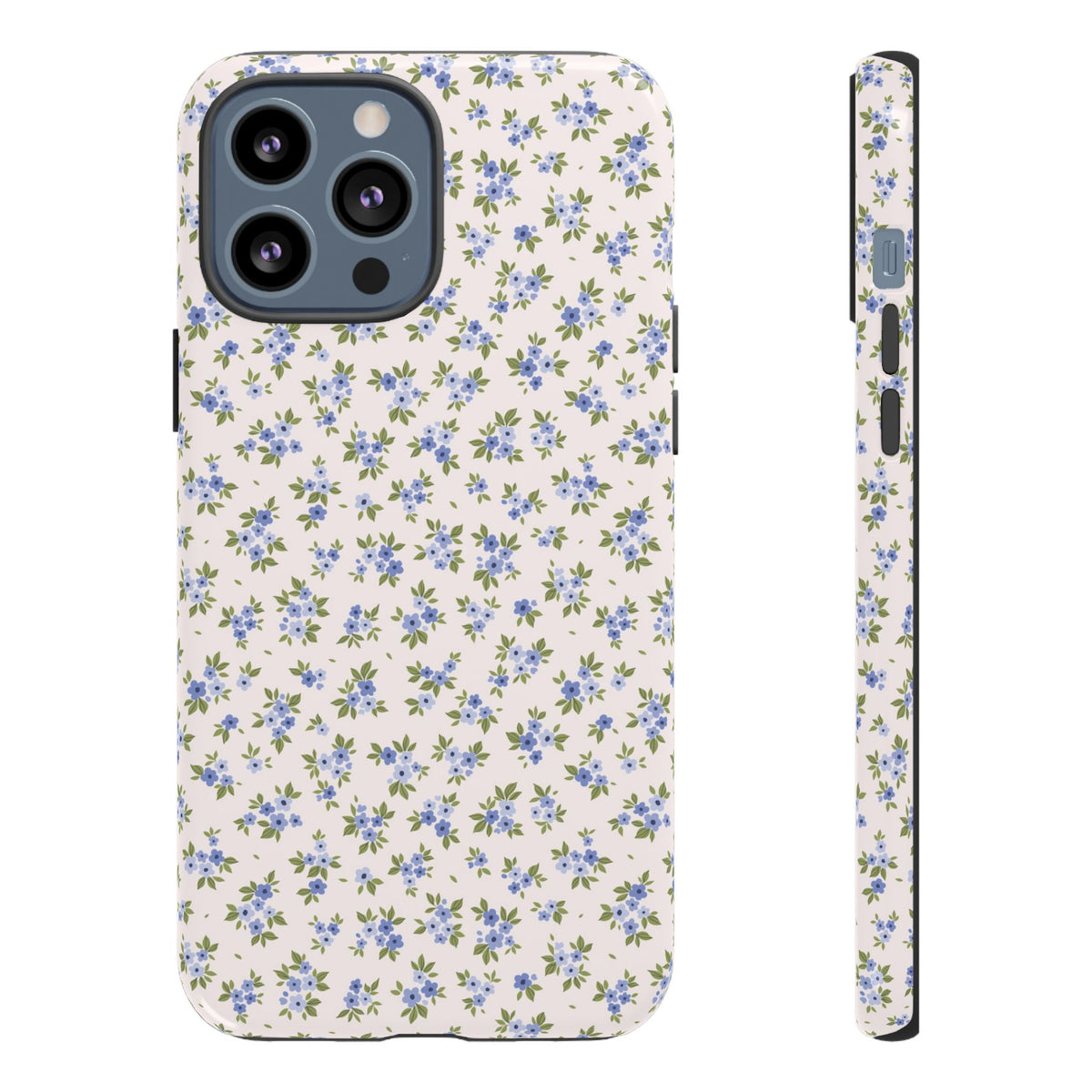 Love Notes | Blue Ditsy Floral iPhone Case