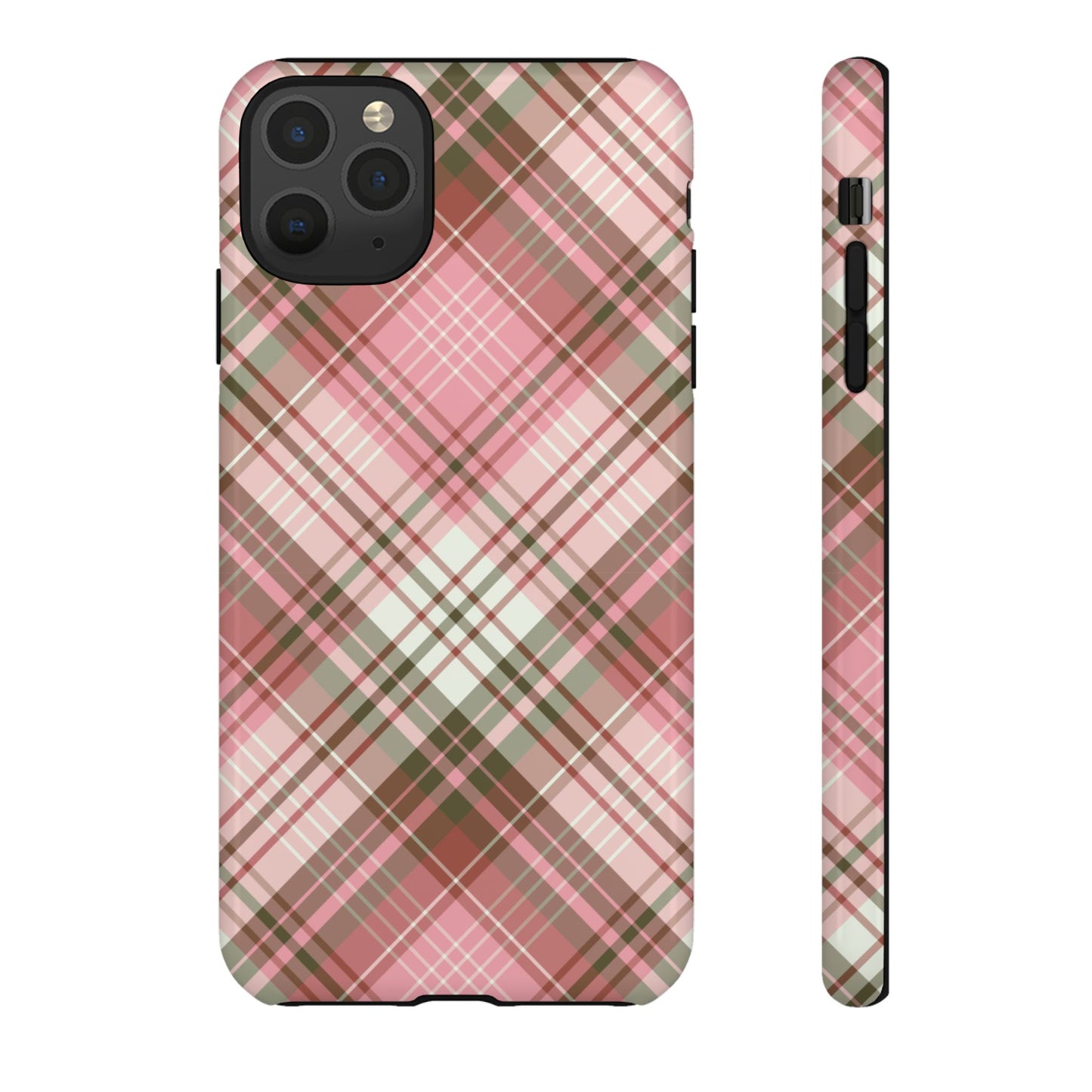 Posh | Preppy Pink Plaid iPhone Case