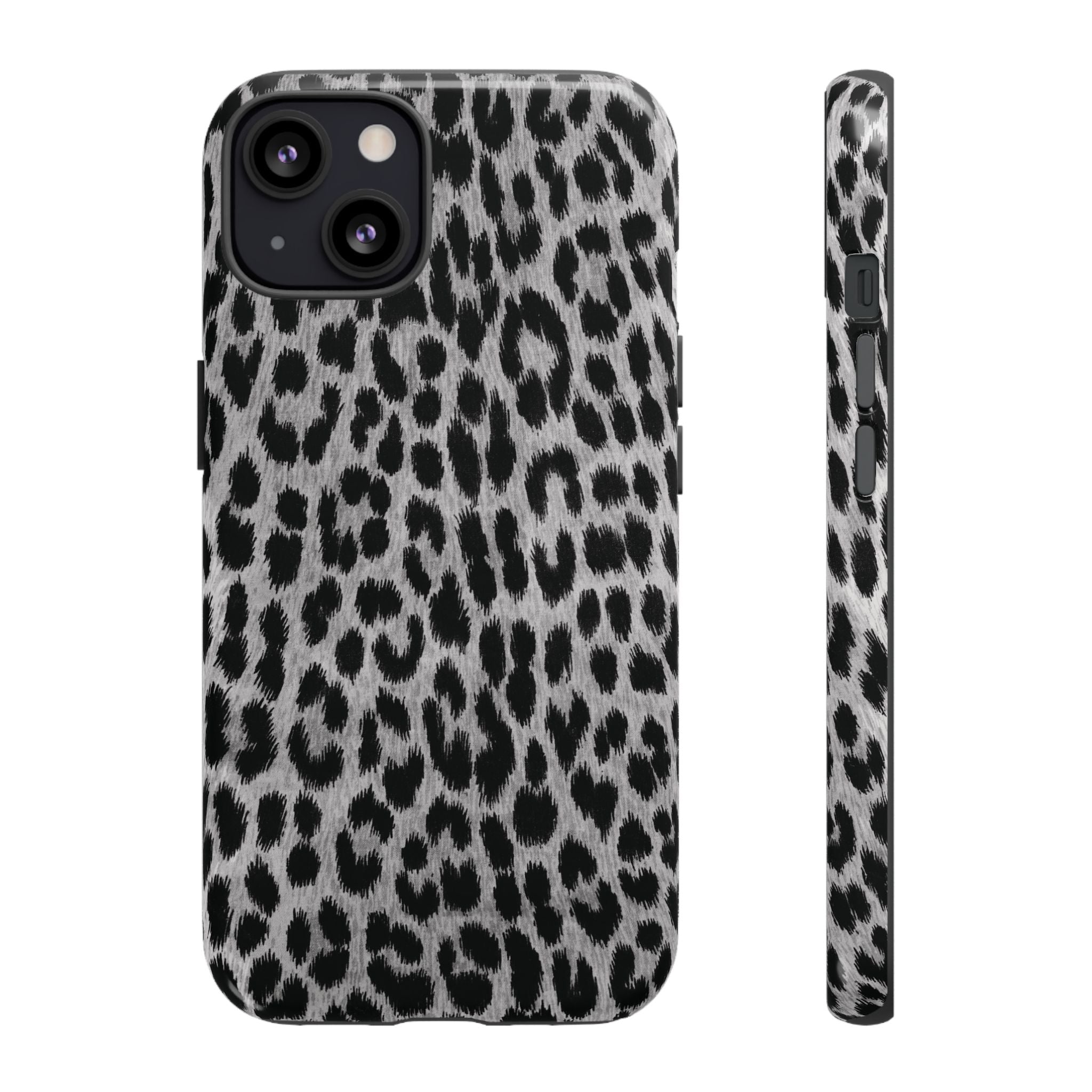 Funda para iPhone con estampado de leopardo gris | Trendsetter