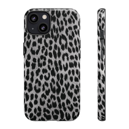 Trendsetter | Gray Leopard Print iPhone Case