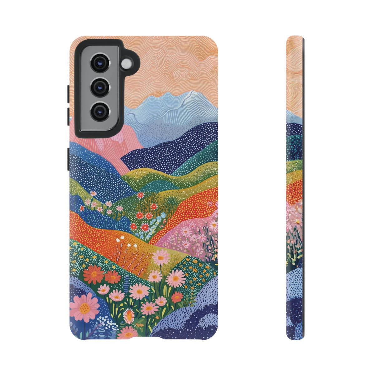 Scenic Route | Colorful Mountain Floral Galaxy Case