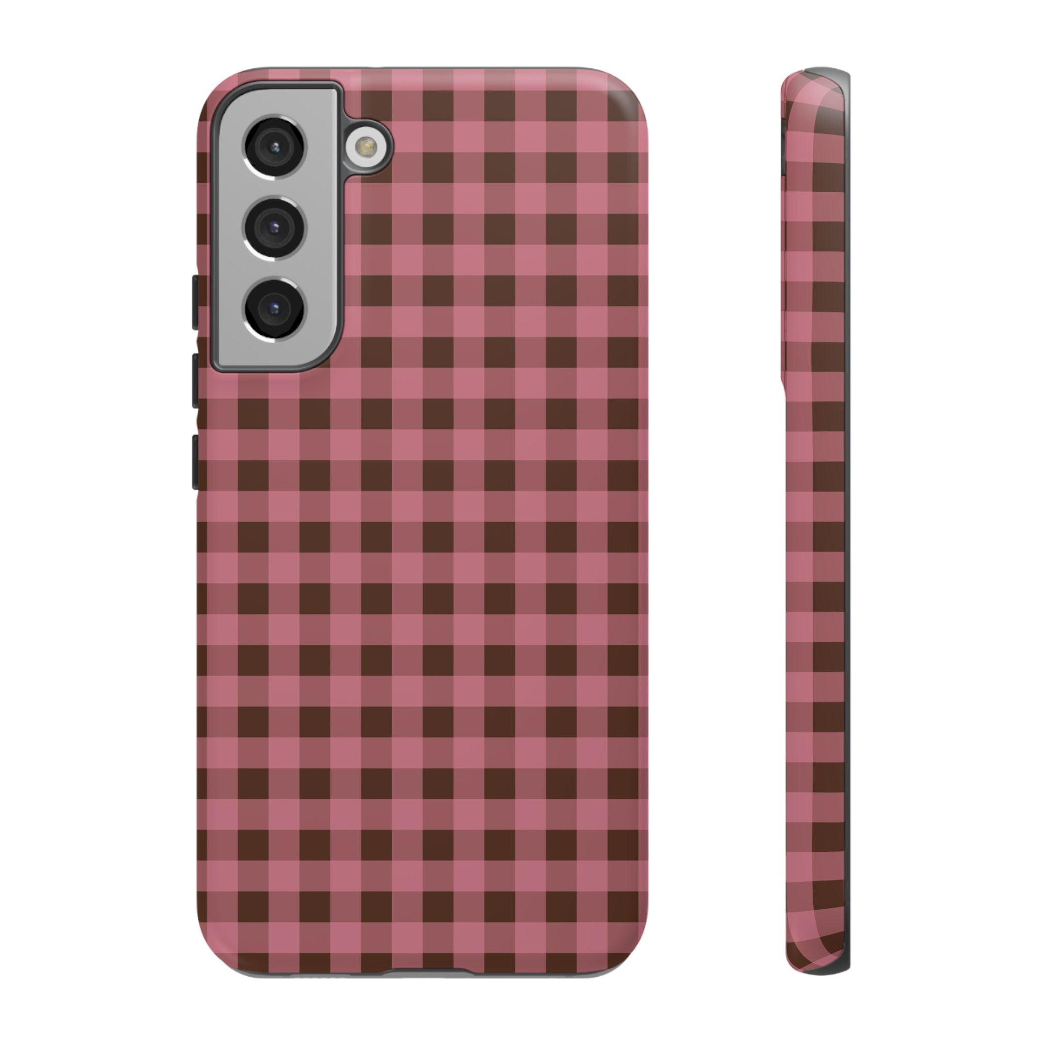 Rosy Gingham Phone Case