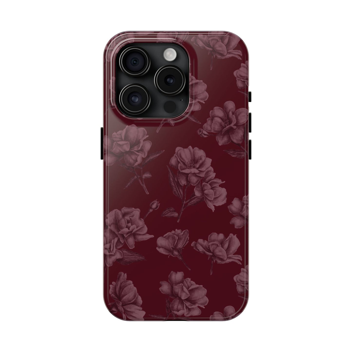 Femme Fatale | Coque iPhone à motif floral foncé