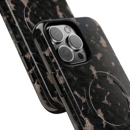 Midnight | Black Lace MagSafe Case