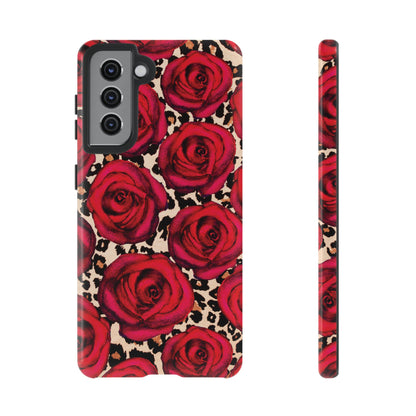 Rose Leopard | Red Floral Case