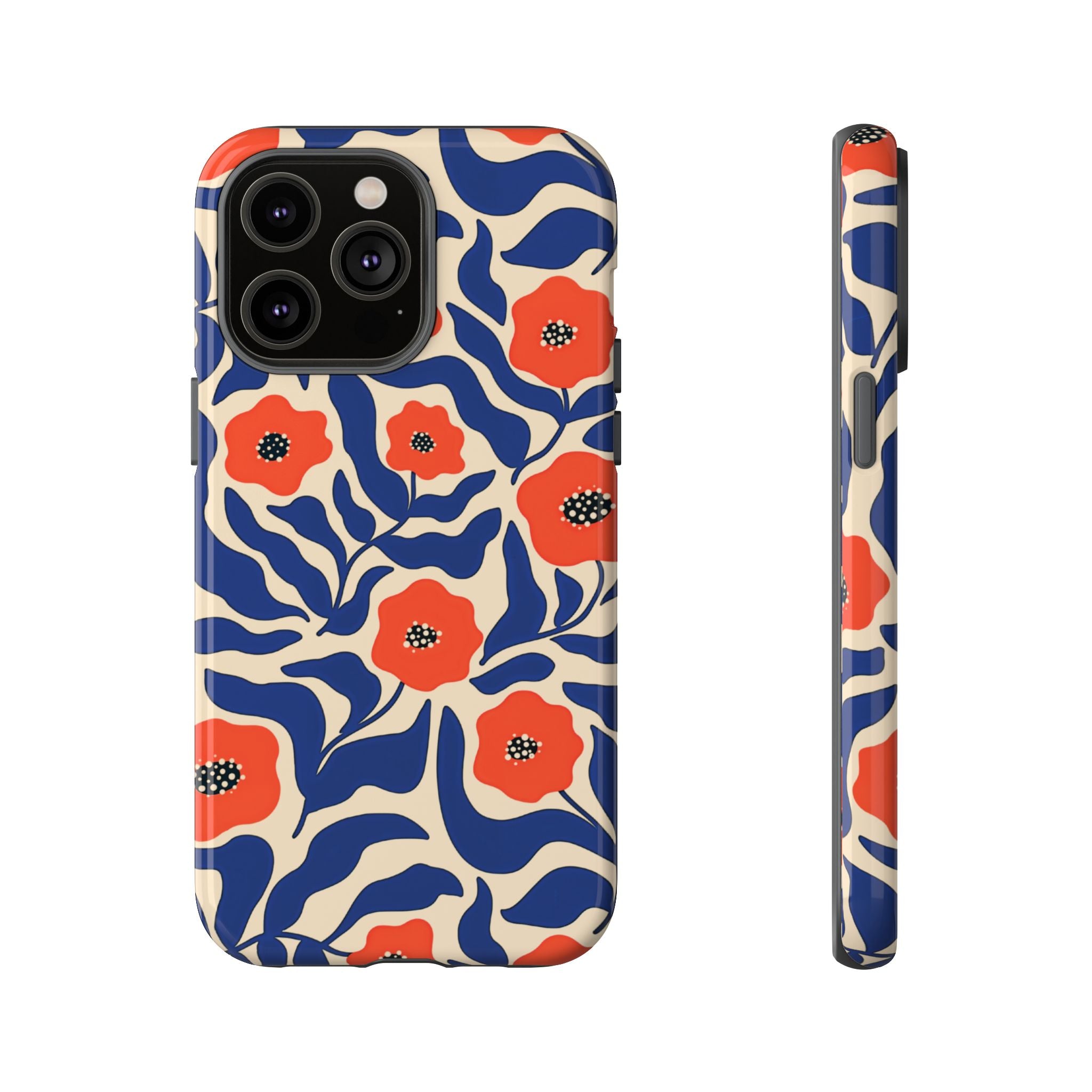 Indigo Poppy Phone Case