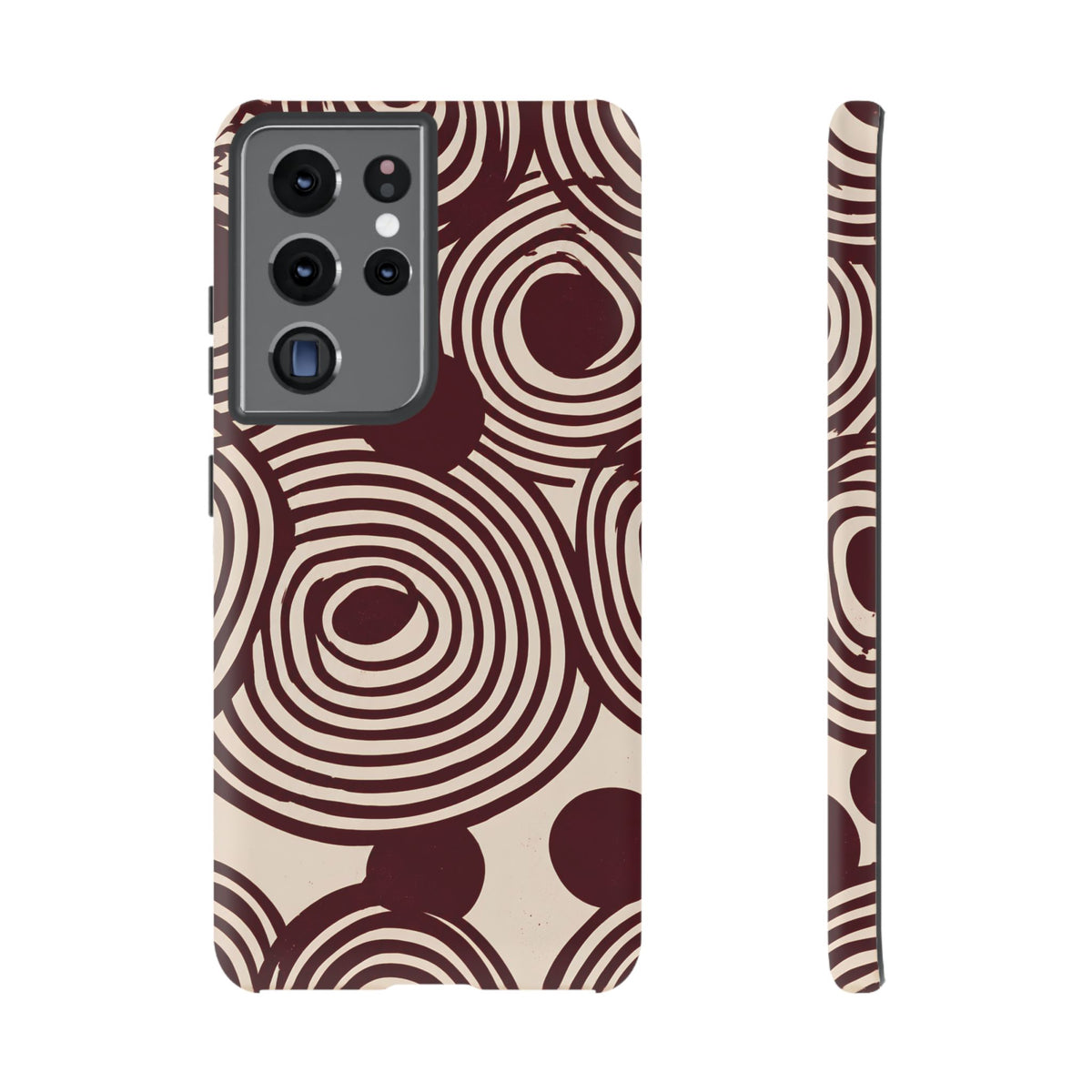 Retrograde | Burgundy Retro Geometric Galaxy Case