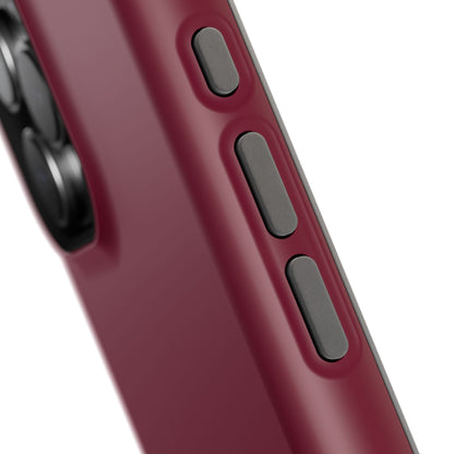 Burgundy Bliss | Satin Finish iPhone Case