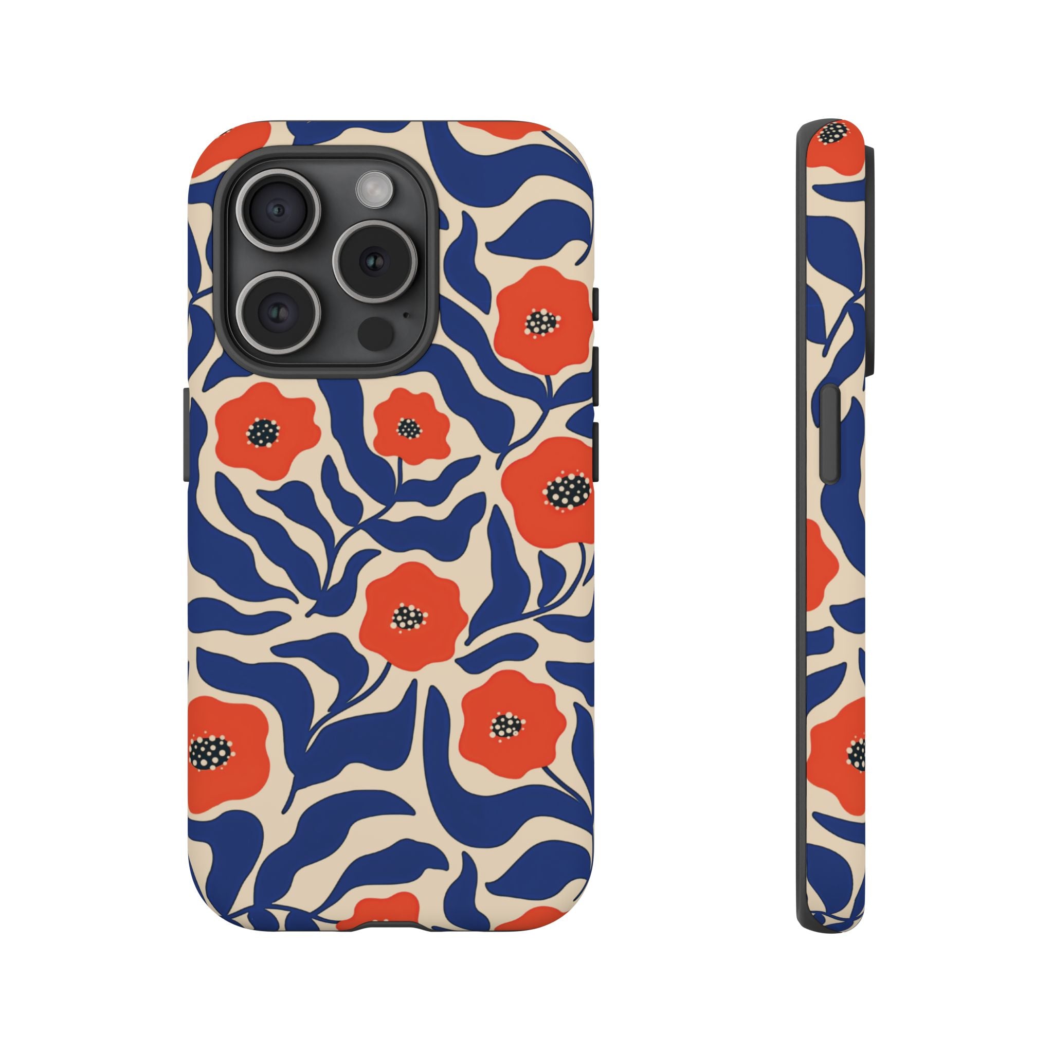 Indigo Poppy Phone Case