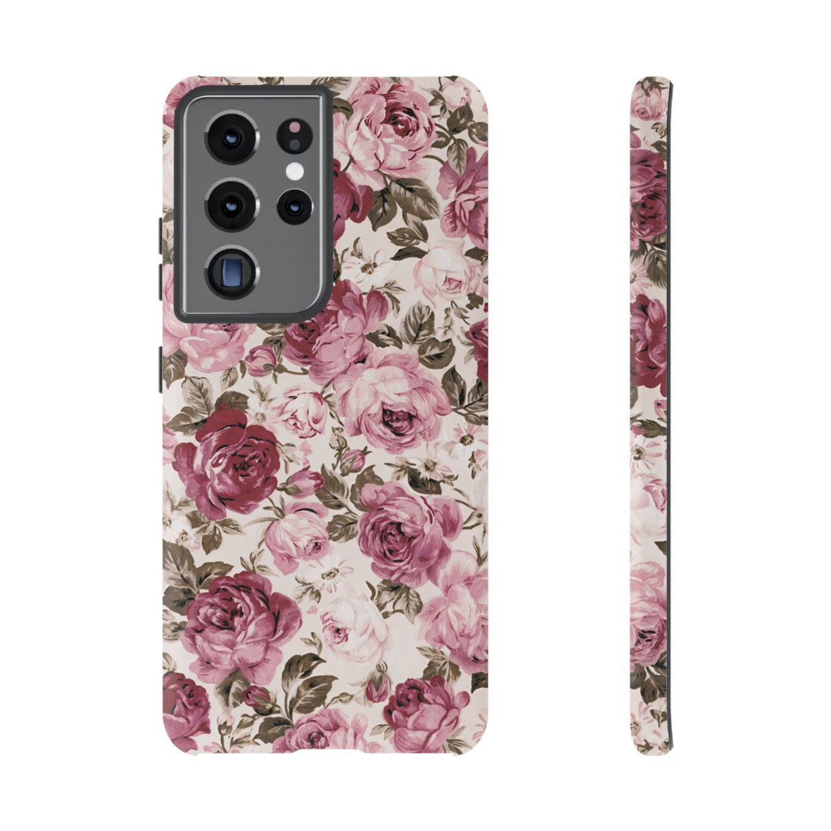 Love Story | Vintage Pink Rose Floral Galaxy Case