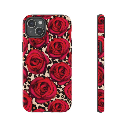 Rose Leopard | Red Floral Case