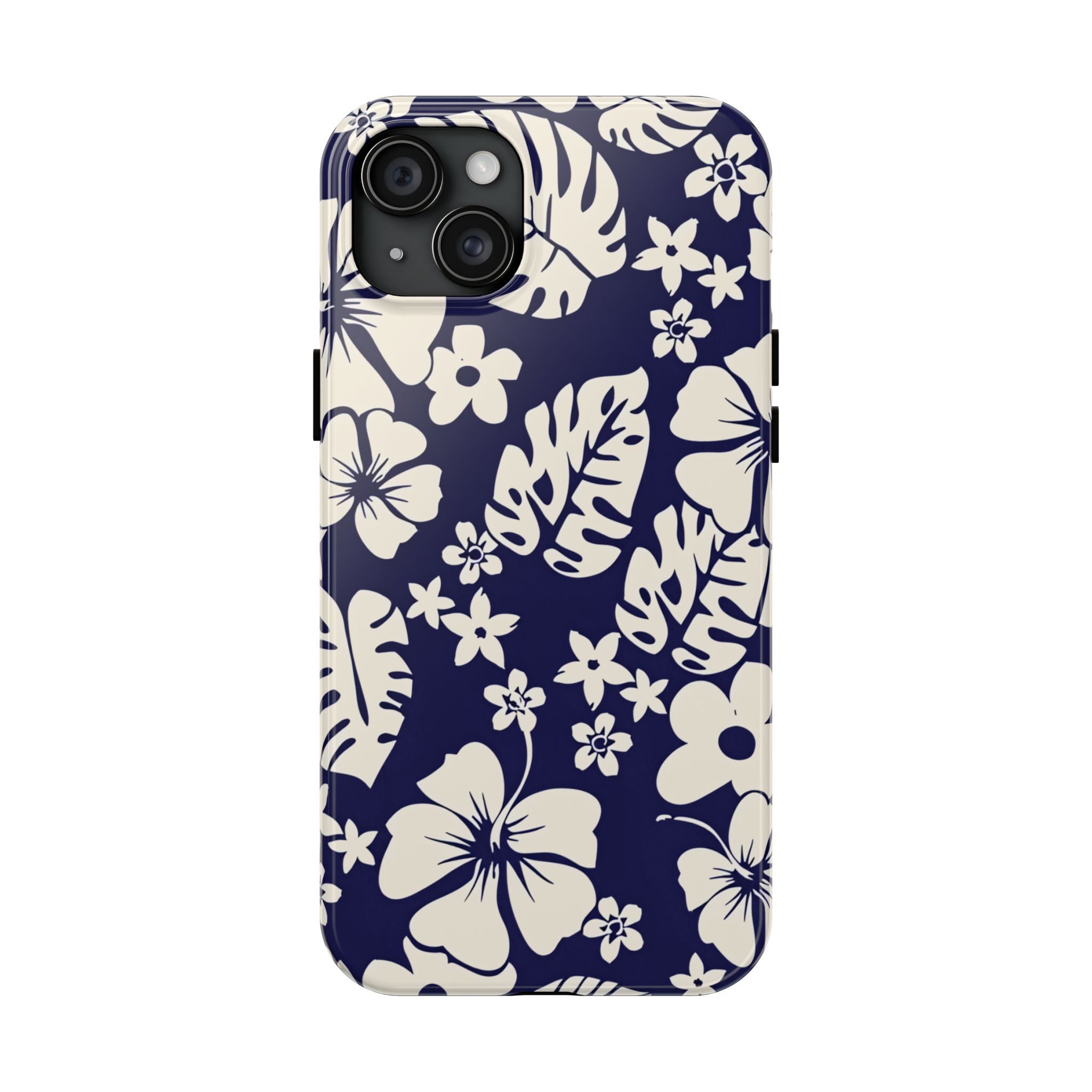 Tiki Beach Blue Floral iPhone Case