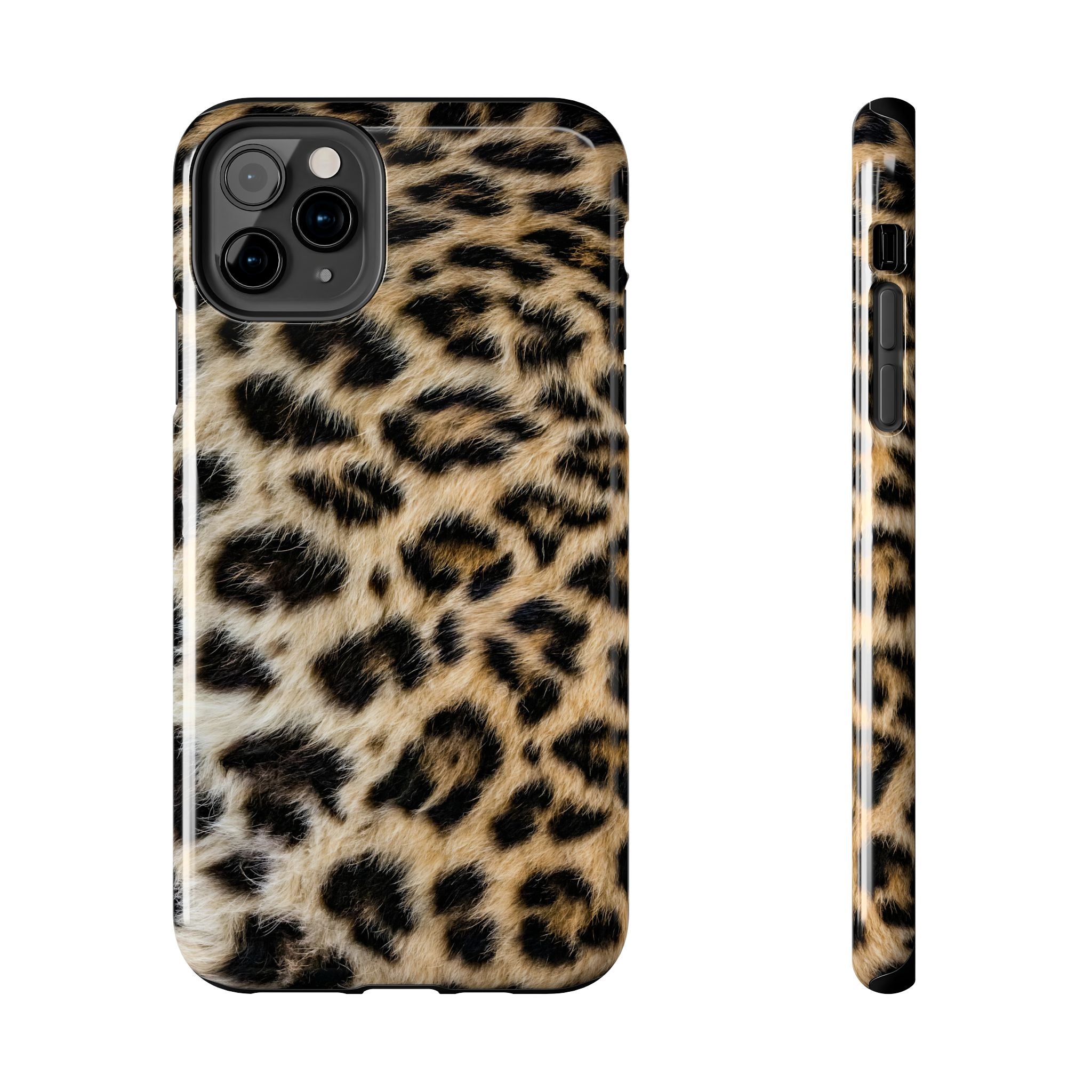 Estuche para iPhone con estampado de leopardo marrón y estilo urbano chic