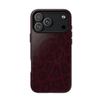 Black Cherry | Burgundy Leopard MagSafe Case