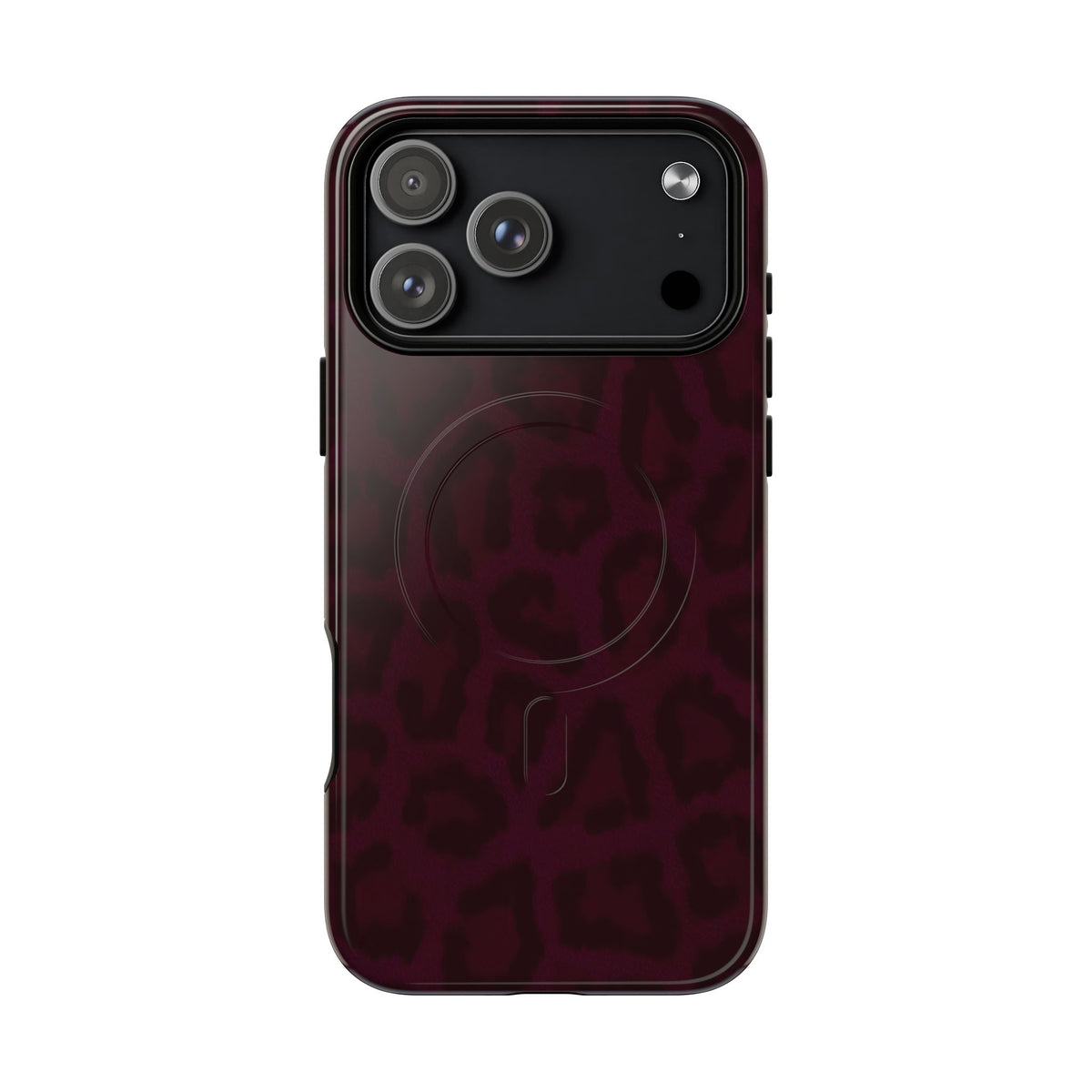 Black Cherry | Burgundy Leopard MagSafe Case