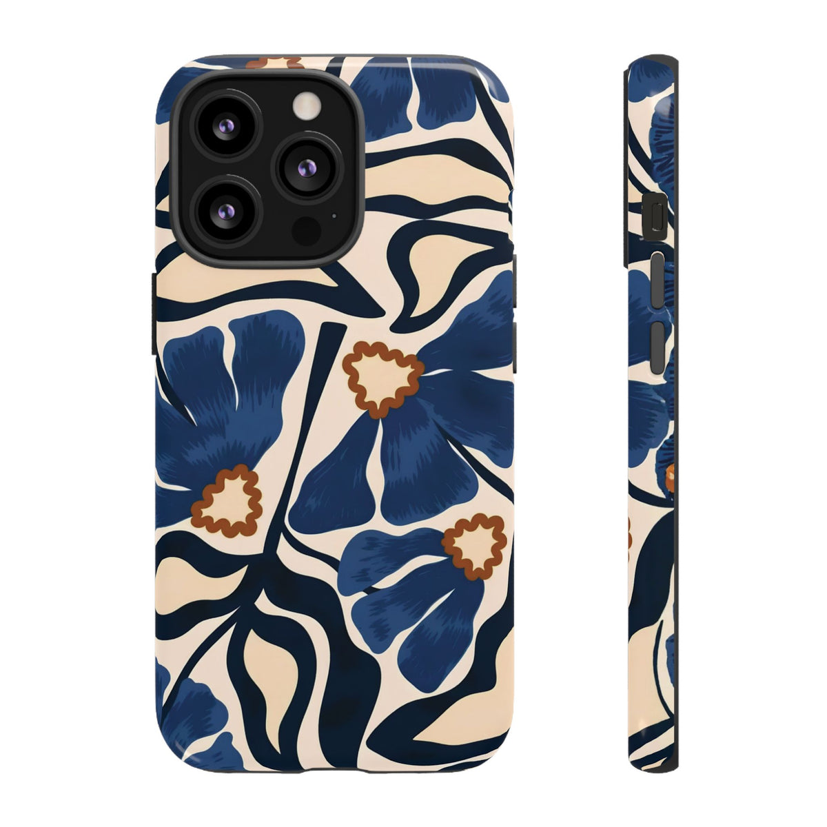 Blue Note | Painted Floral iPhone Case