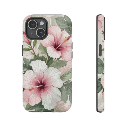 Island Hopping | Green & Pink Tropical Floral Case