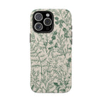 Sage Botanical Floral iPhone Case