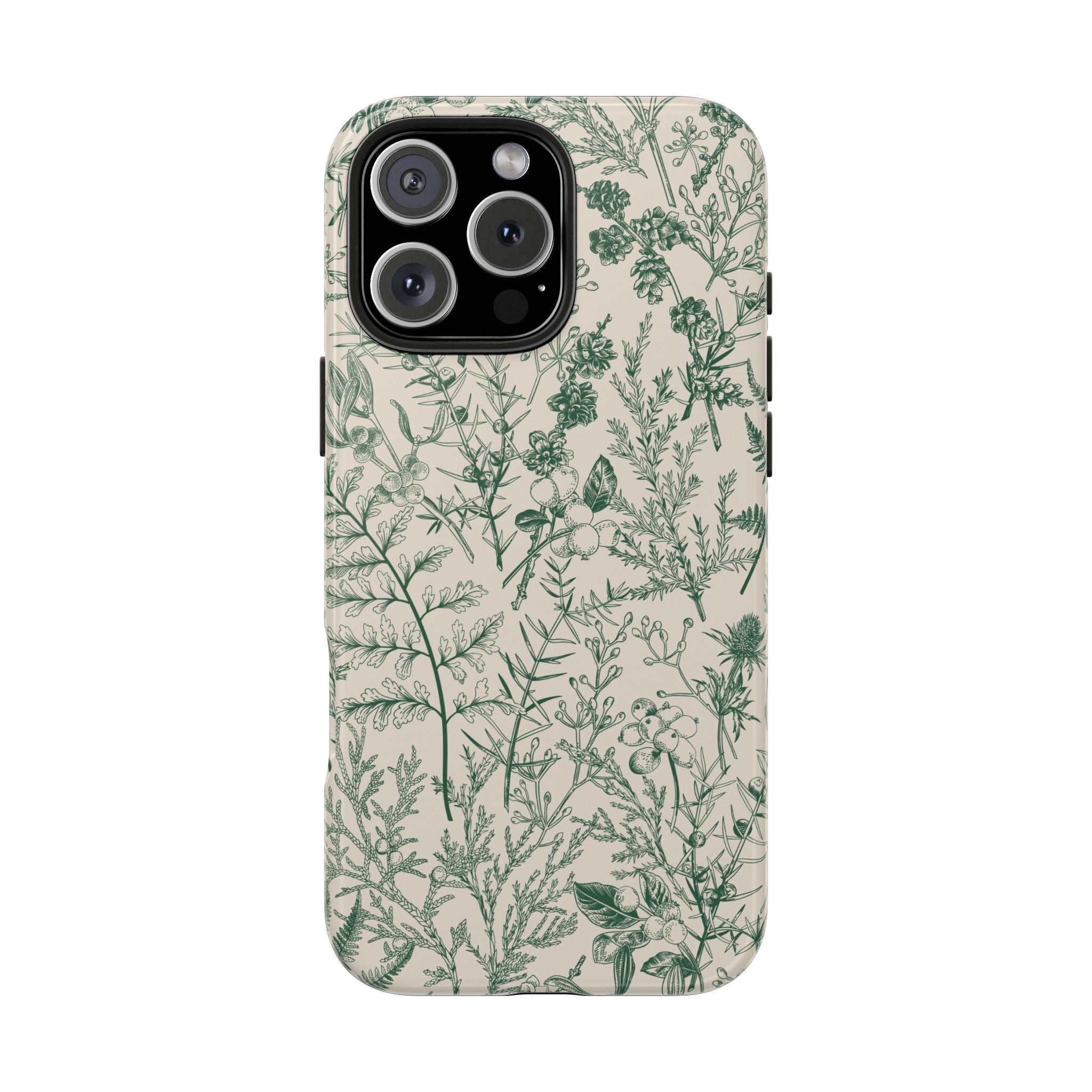 Sage Botanical Floral iPhone Case