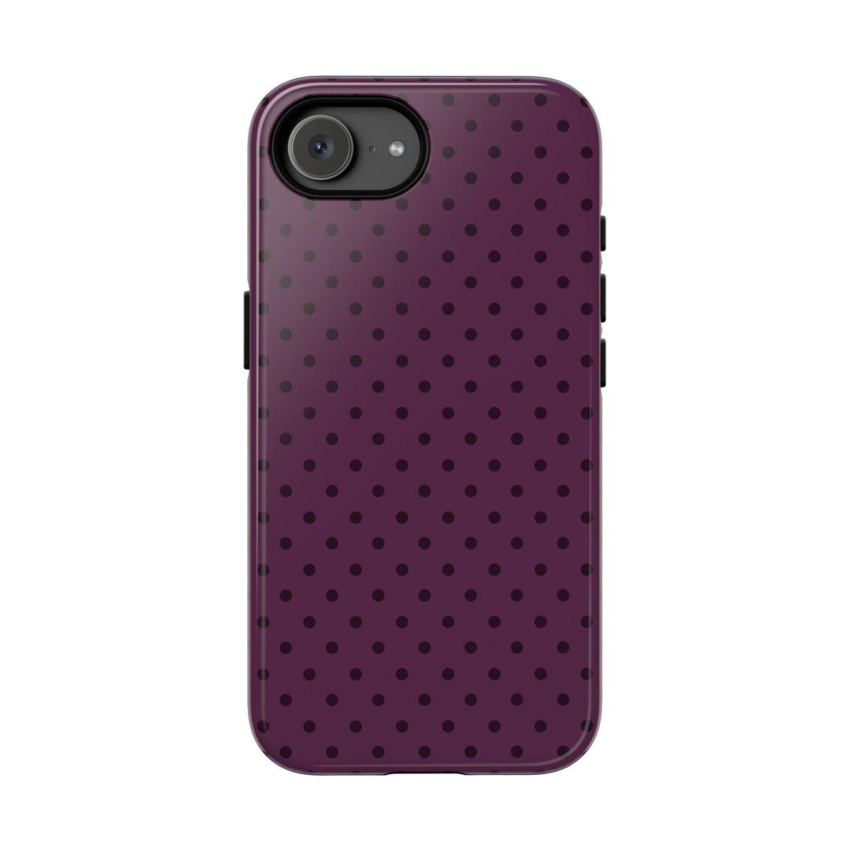 Plum Mood | Polka Dot iPhone Case