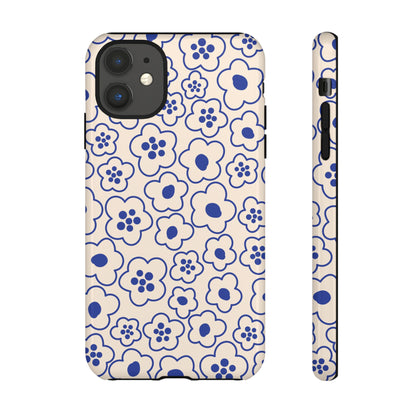 Blossom | Blue Retro Flower Case