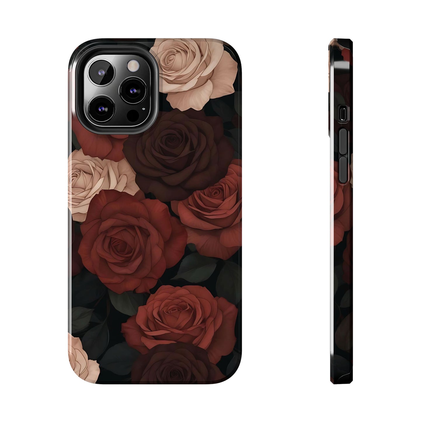 Roses | Brown Floral iPhone Case