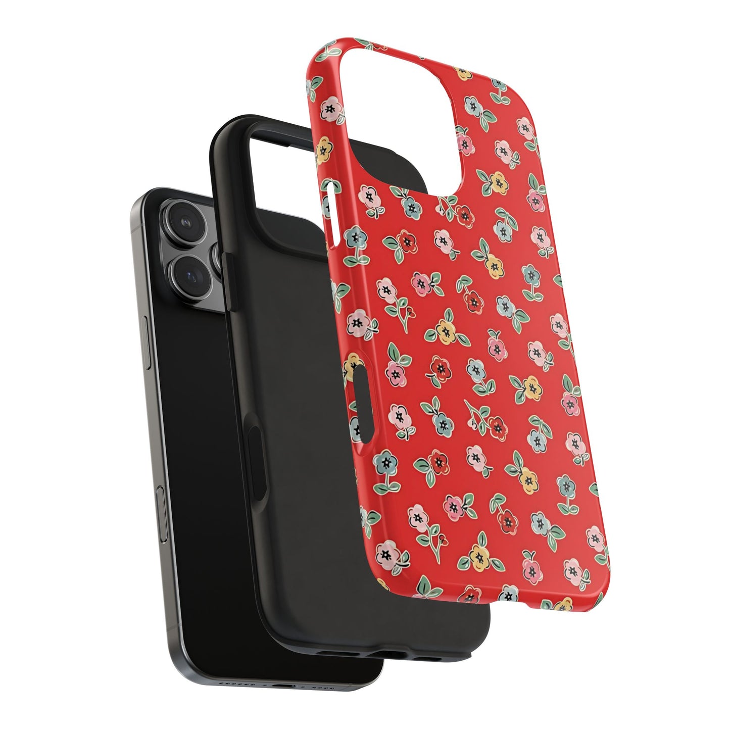 Tiny Blooms | Red Floral iPhone Case