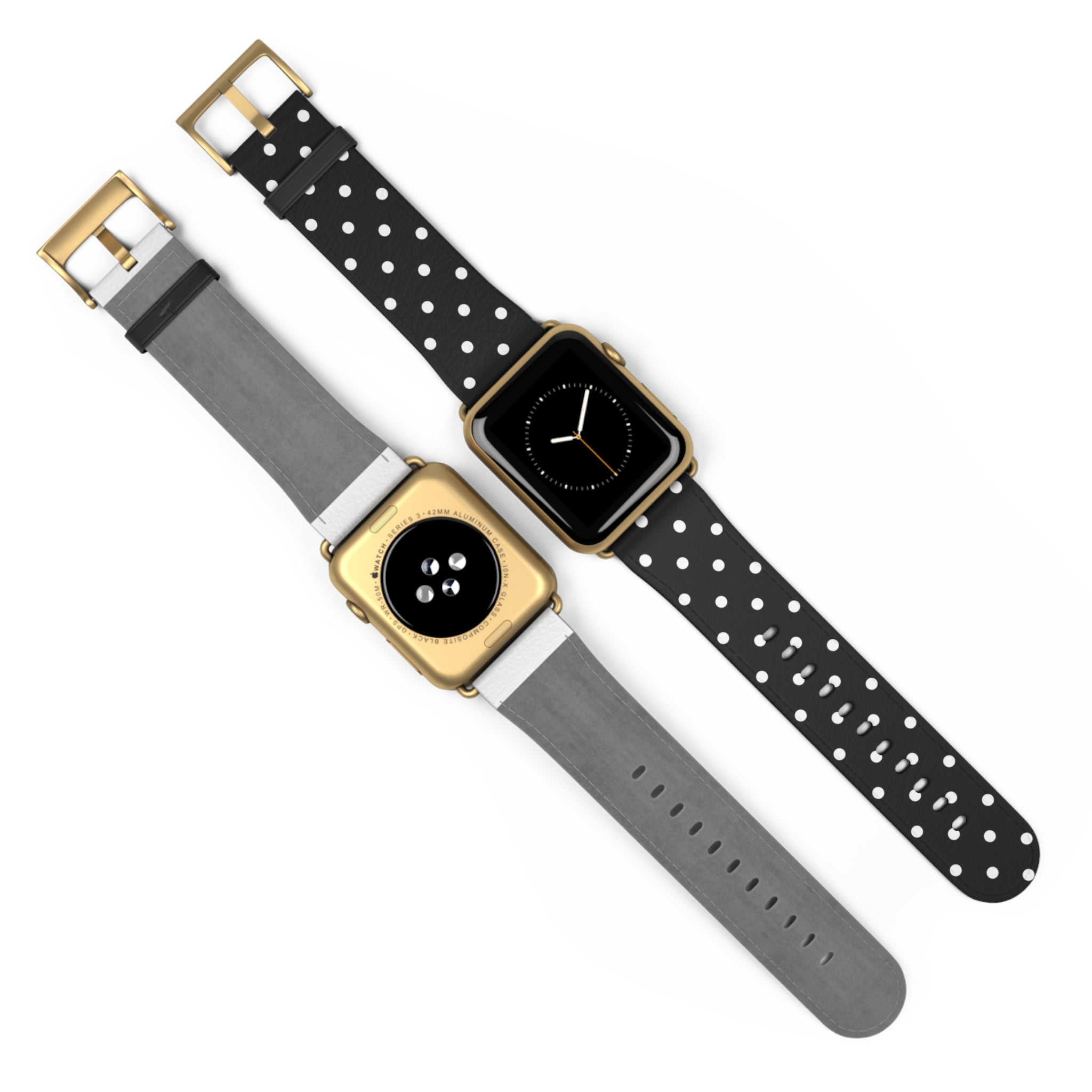 Black & White Polka Dot Apple Watch Band
