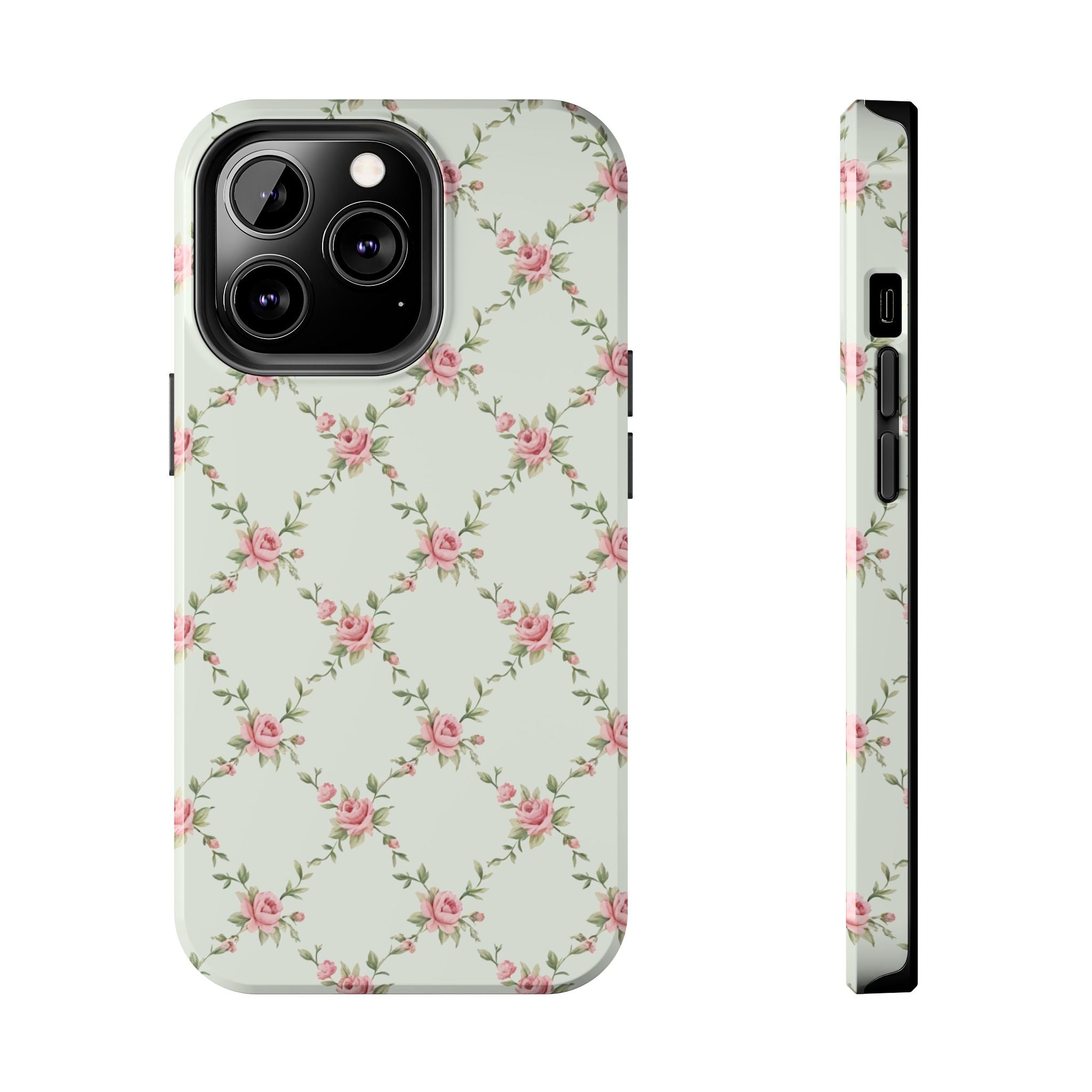 Rose Lattice Coquette iPhone Case