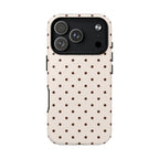 Vanilla Bean | Brown Polka Dot MagSafe Case