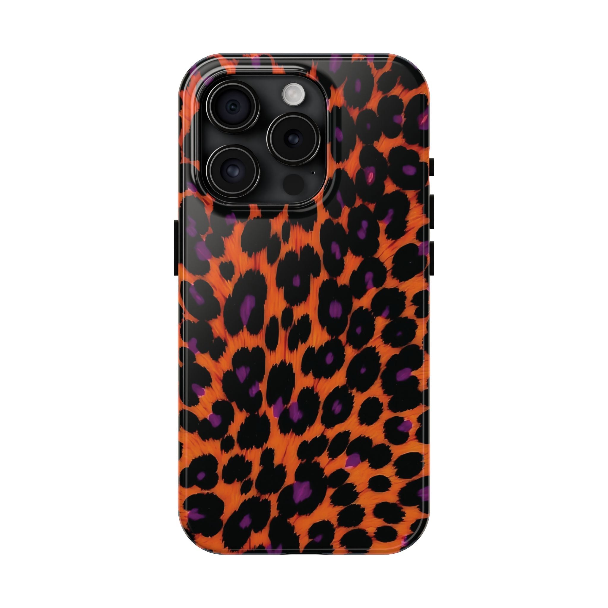 Orange Leopard Animal Print iPhone Case