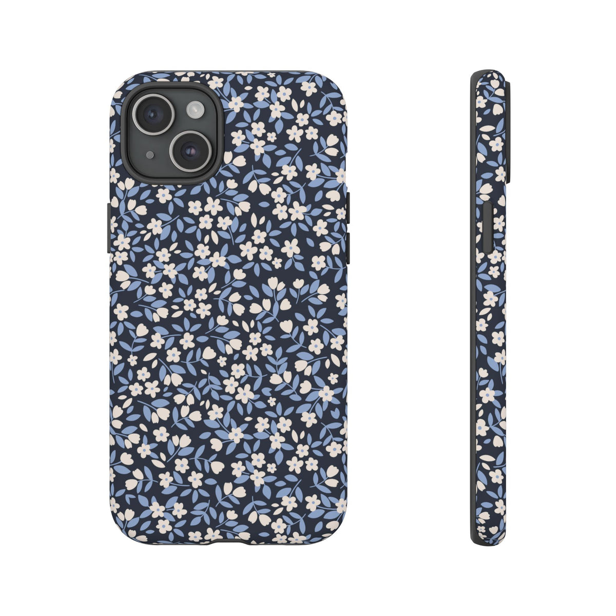 Ditsy Darling | Navy Blue Floral iPhone Case