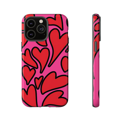 Summer Love | Retro Hearts iPhone Case