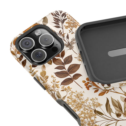 Autumn Botanical | Brown Floral MagSafe Case