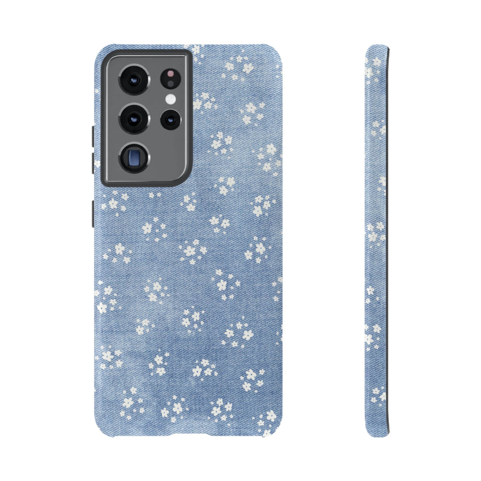 Denim Daisy Phone Case