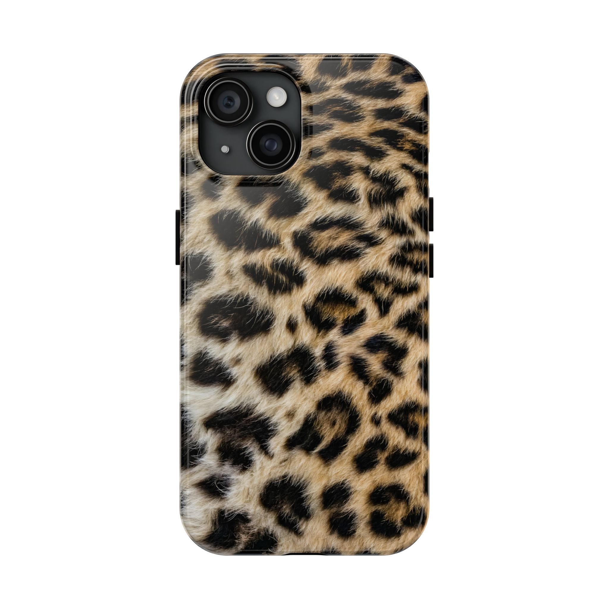 Estuche para iPhone con estampado de leopardo marrón y estilo urbano chic