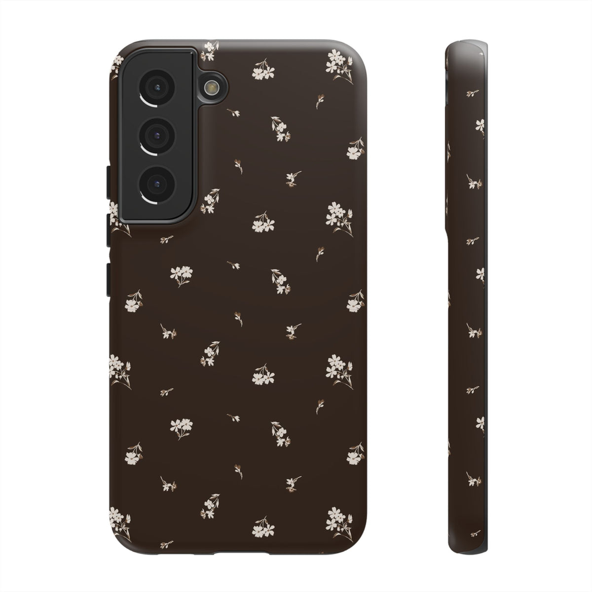 Sweet Nothings | Chocolate Brown Floral Galaxy Case