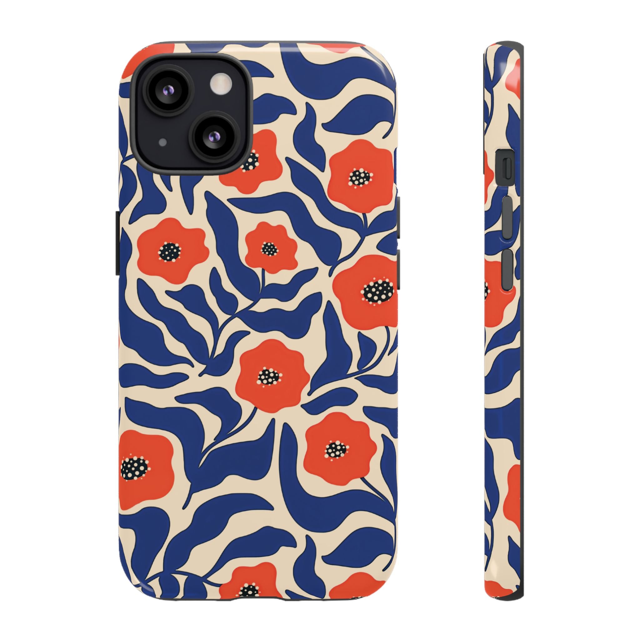 Indigo Poppy Phone Case