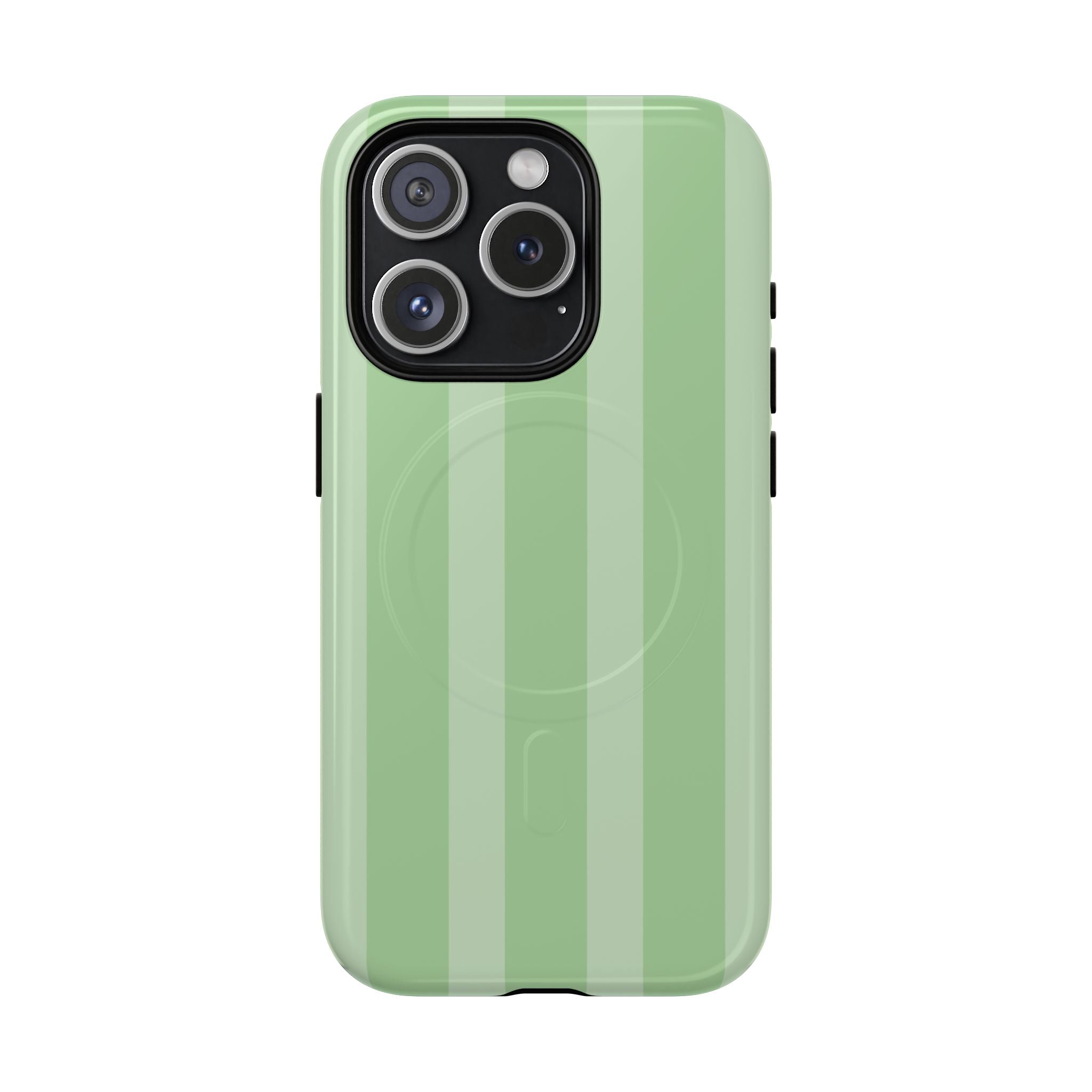 Pistachio Green Striped MagSafe Case