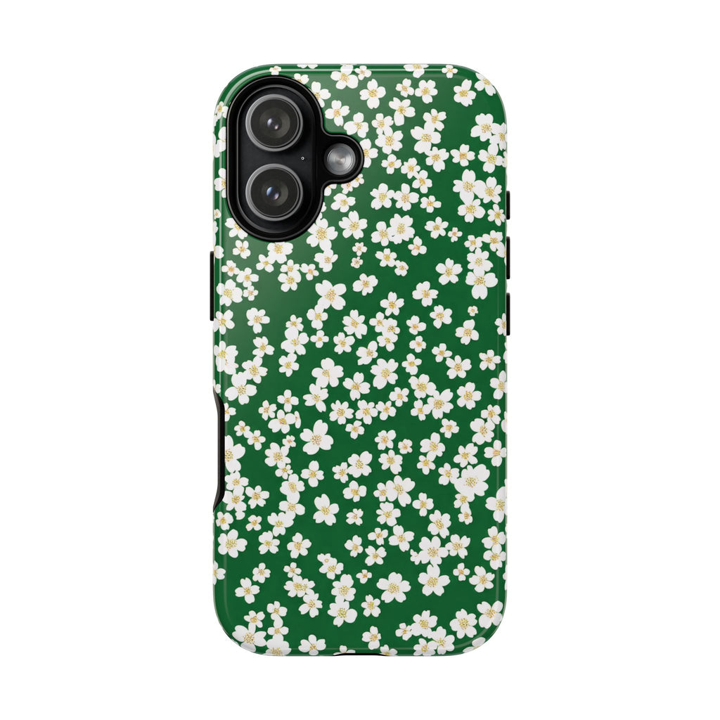 Emerald Bloom iPhone Case