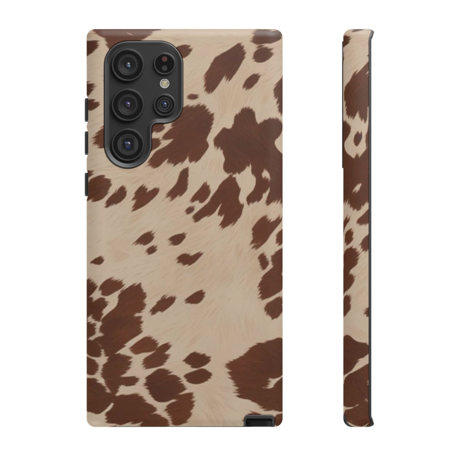 Rodeo Girl | Brown Cow Print Case