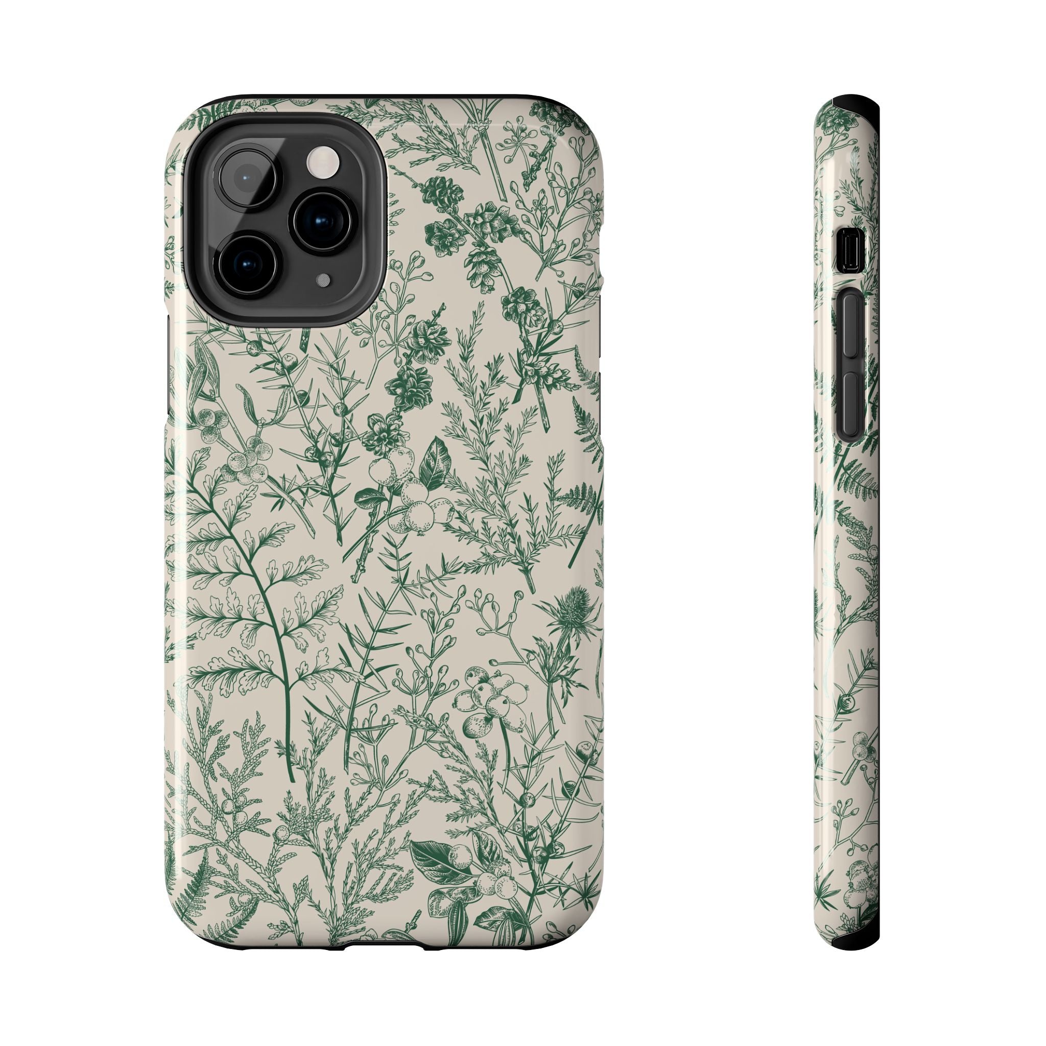 Sage Botanical Floral iPhone Case