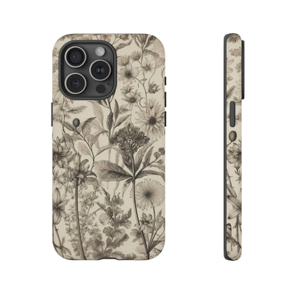 Vintage Wildflowers | Neutral Floral Case